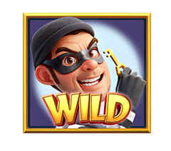 สัญลักษณ์พิเศษ Wild เกมสล็อต Wild Heist Cashout